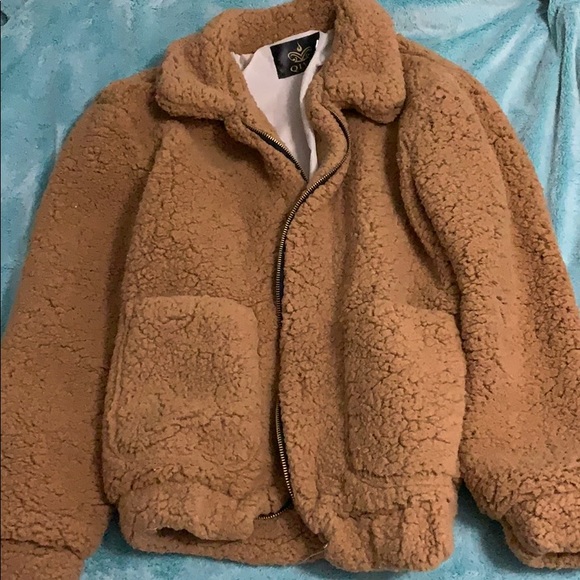 teddy bear jacket pacsun
